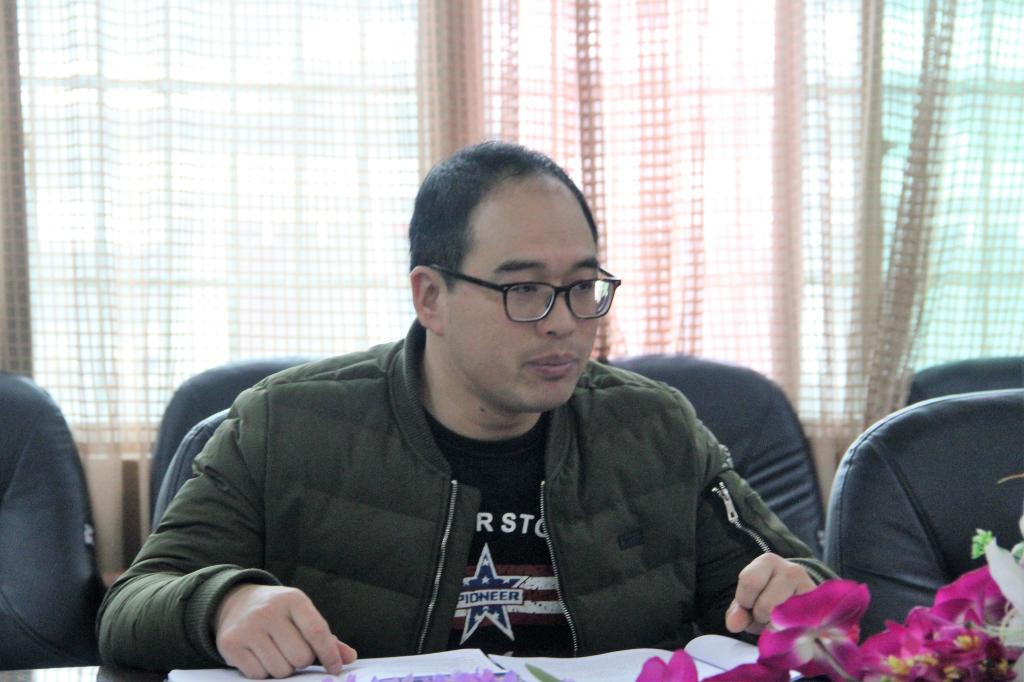 图为 彭广林讲话(熊嫦琳 摄)