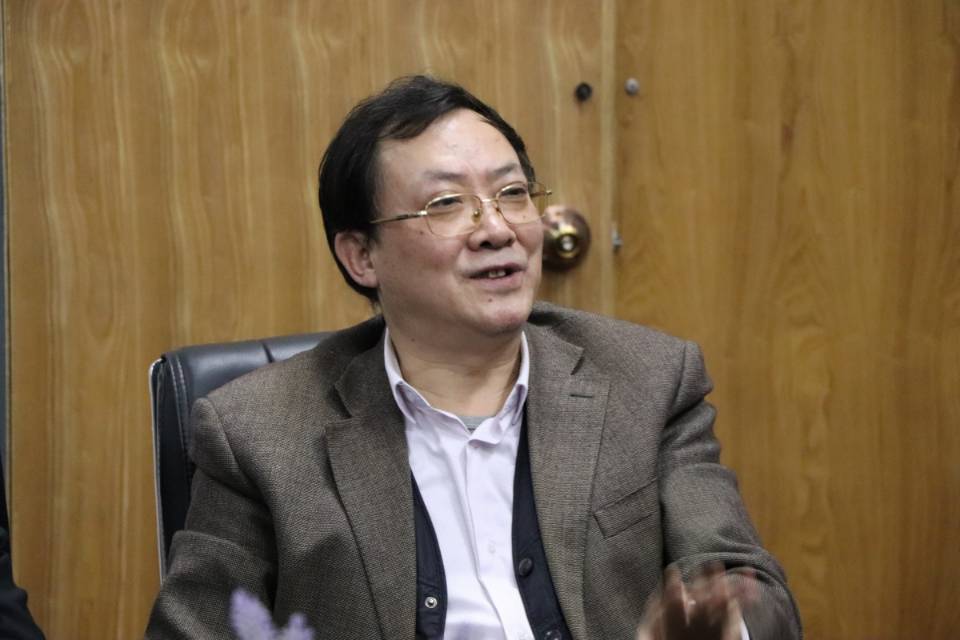 图为 唐正鹏讲授 张意摄